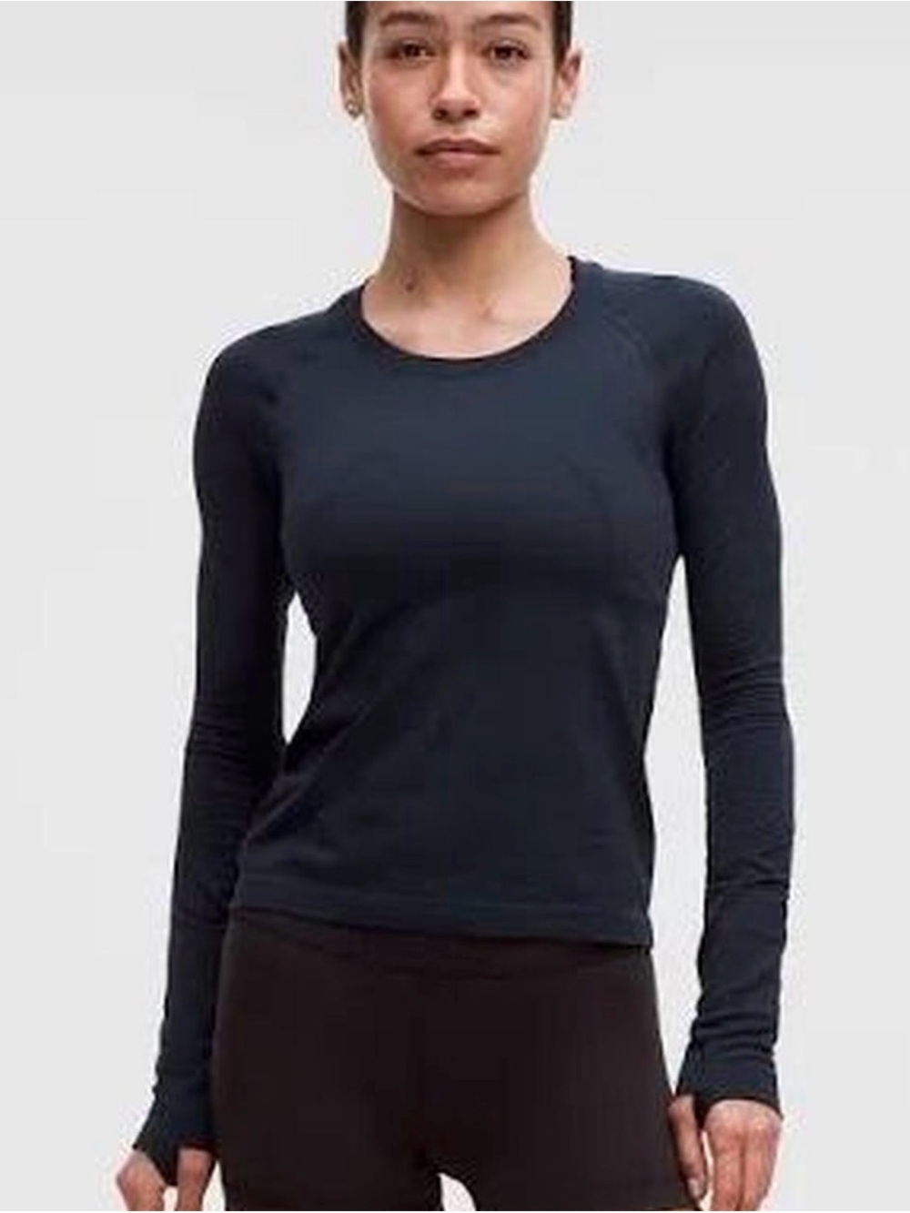 lululemon athletica Black Long-Sleeve Crew Top